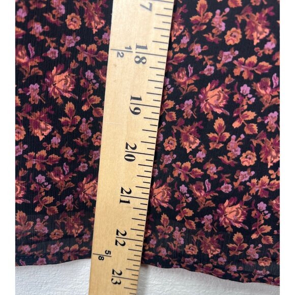 Madewell Orchard Floral Georgette Smocked-Cuff Button-Up Blouse Button-Front 12 - Picture 5 of 13